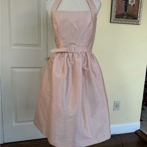 ALFRED SUNG Soft Blush Halter Dress